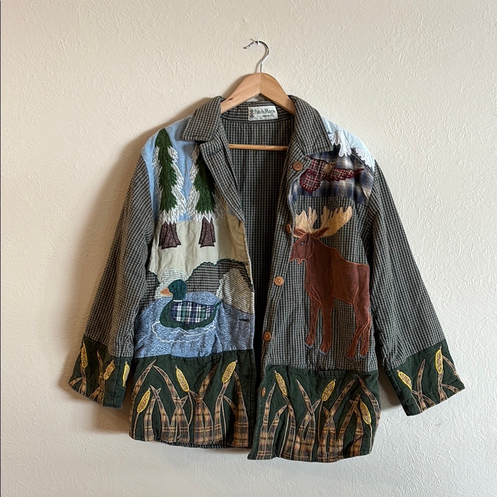 Vintage Patch Magic Woodland Nature Jacket